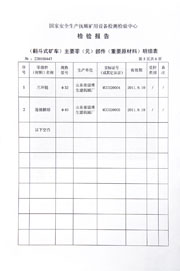 国家级检验报告