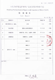 省级检验报告