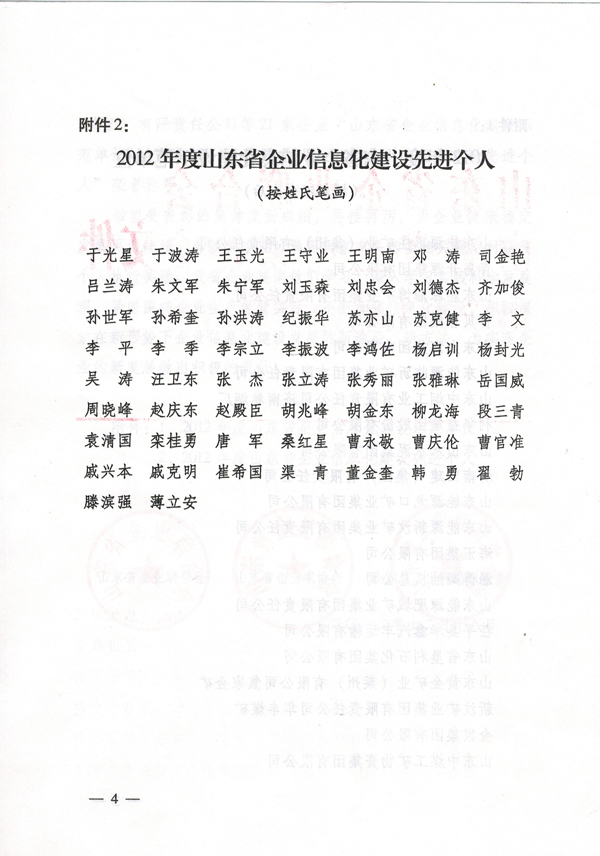 /热烈祝贺山东中煤集团荣获2012年山东省企业信息化建设示范单位/