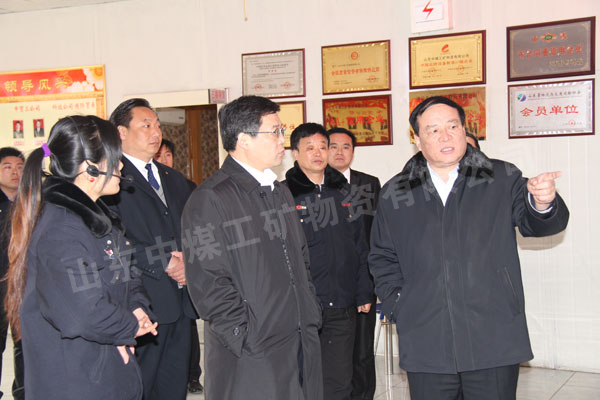 /济宁市中区李新斗区长等领导莅临集团检查指导/