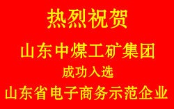 山东中煤工矿集团成功入选山东省电子商务示范企业